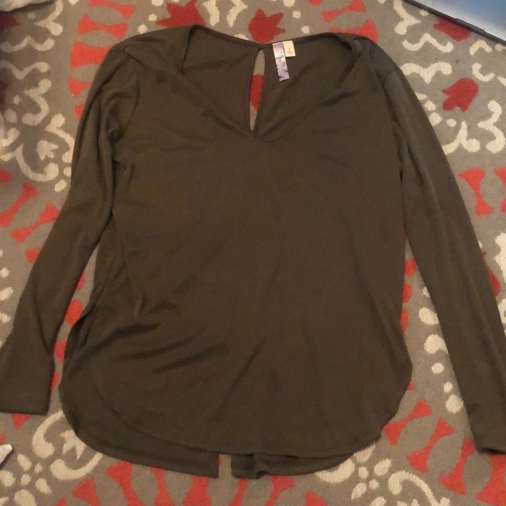 Olive green top